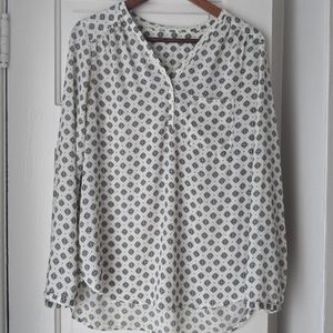 Silky patterned blouse